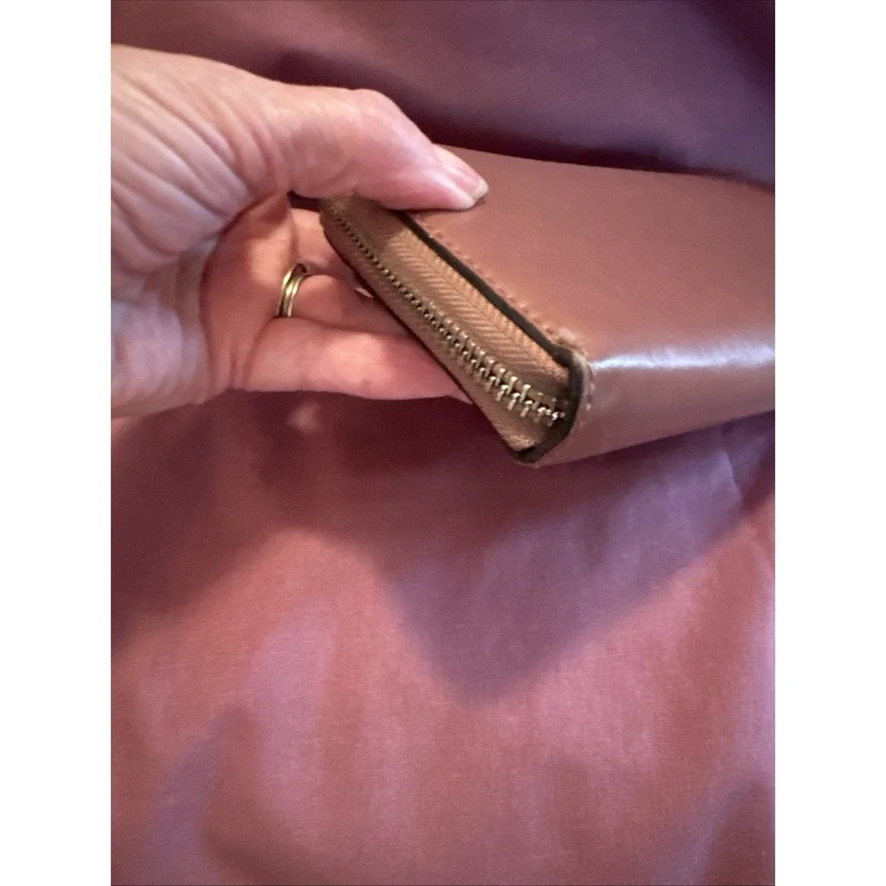 Coach Madison Zip Around Wallet Mauve Pink